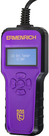 Ermenrich 83823 Αναλογικό Battery Tester με Κροκοδειλάκια