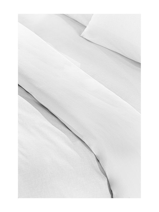 Guy Laroche Παπλωματοθήκη Βαμβακερή Μονή 165x225 Color Plus White