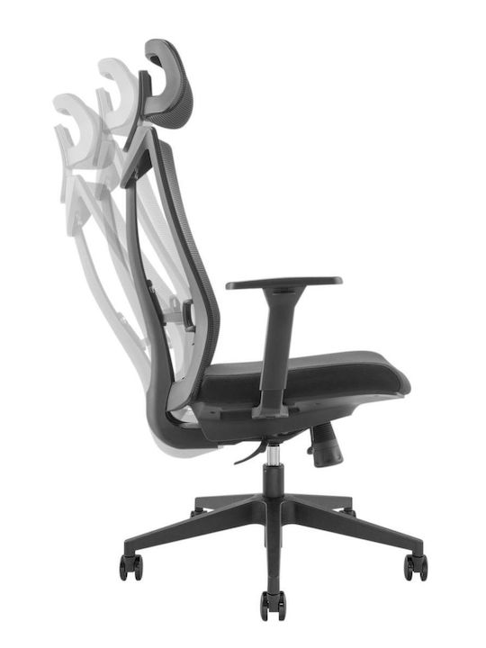 Ergo Office Scaun De Birou Cu Brațe Reglaibile Negru