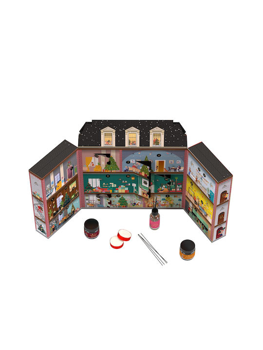 HiSkin Soy Candle Tenement House Advent Calendar Brown Jar