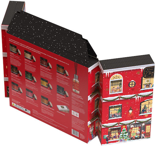 HiSkin Κερί Σόγιας Tenement House Advent Calendar σε Βάζο Καφέ