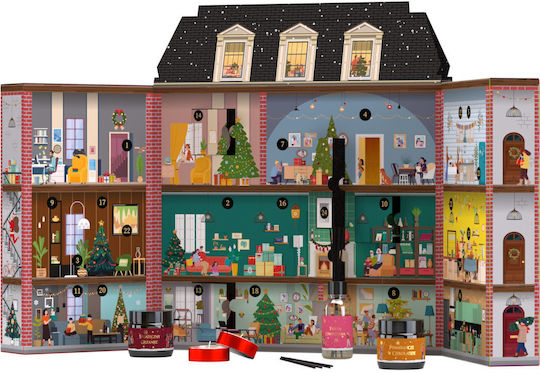 HiSkin Κερί Σόγιας Tenement House Advent Calendar σε Βάζο Καφέ