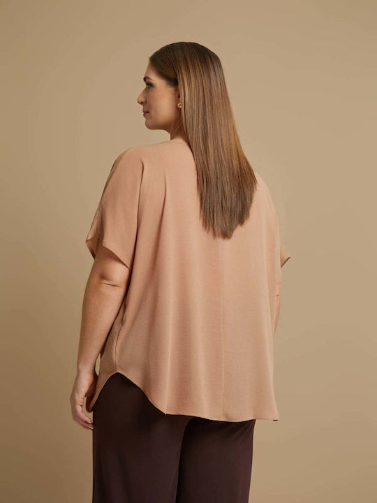 Bluza Damă Mâneci Scurte Bej Essential 0000.1576.NETTO-beige