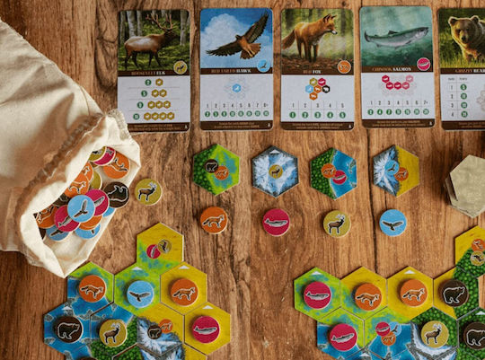 Board Game Cascadia for 1-4 Players 10+ Years Old Kaissa