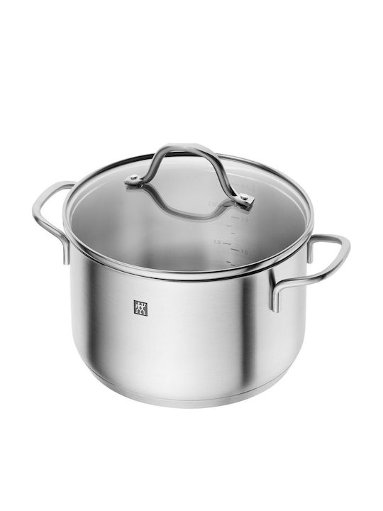Flow Pots Set of Stainless Steel with Coating 5pcs