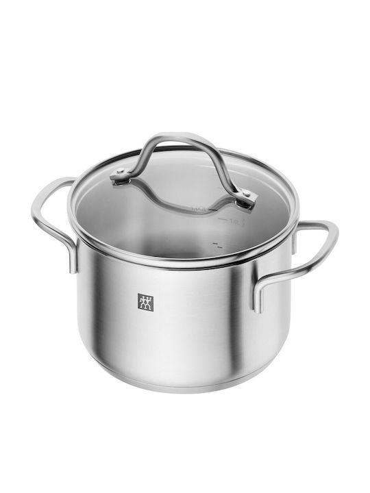 Flow Pots Set of Stainless Steel with Coating 5pcs