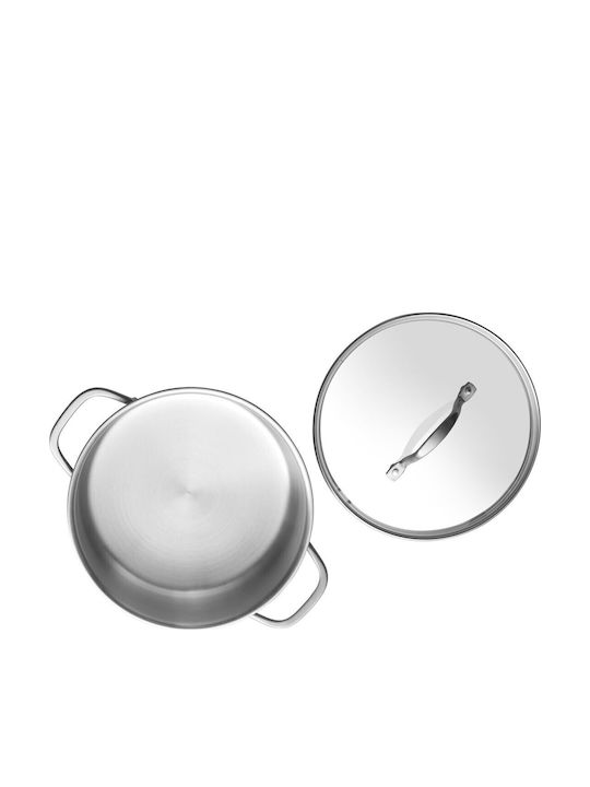 Flow Pots Set of Stainless Steel with Coating 5pcs