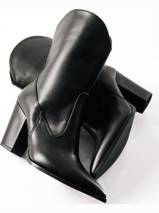 Damen Cowboy-Stiefeletten Schwarz
