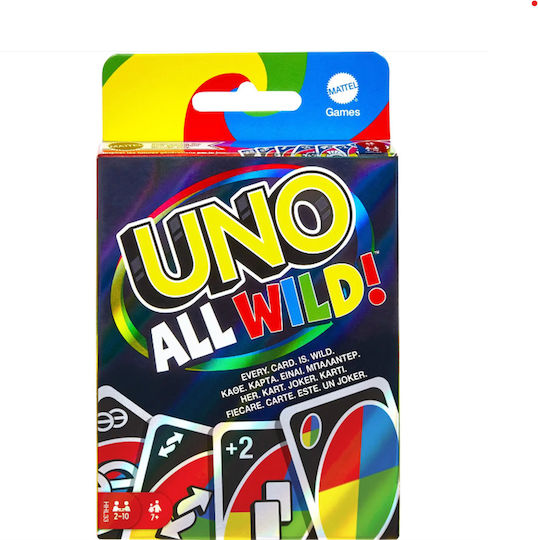 Επιτραπέζιο Παιχνίδι Uno All Wild για 2-10 Παίκτες 7+ Ετών (EN) Mattel