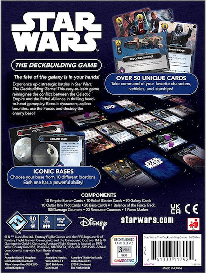 Board Game Star Wars: The Deckbuilding for 2 Players 12+ Years Old SWG01 (EN) Fantasy Flight