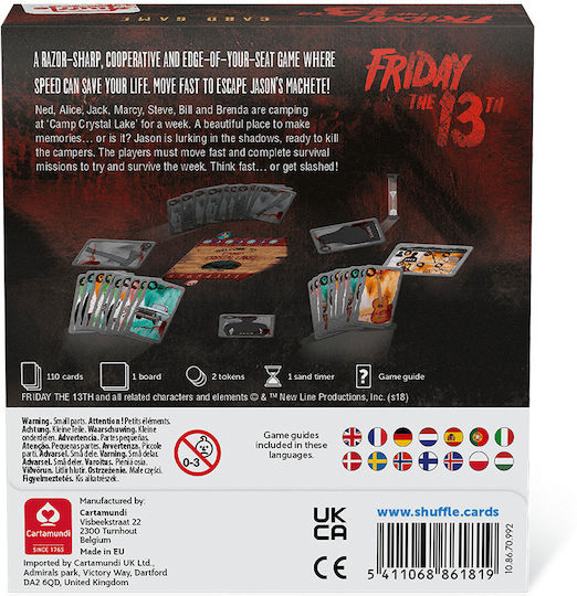 Επιτραπέζιο Παιχνίδι Friday the 13th για 3-8 Παίκτες 12+ Ετών (EN) Shuffle