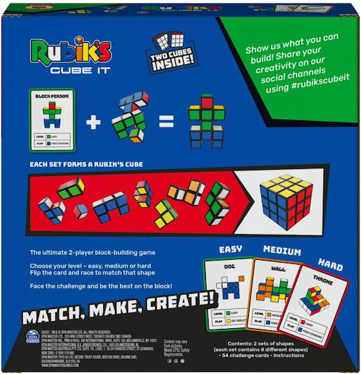 Board Game Rubik's Cube for 1-2 Players 7+ Years Old (EN) Spin Master