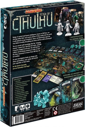 Επιτραπέζιο Παιχνίδι Pandemic: Reign of Cthulhu για 2-4 Παίκτες 14+ Ετών (EN) Z-Man Games