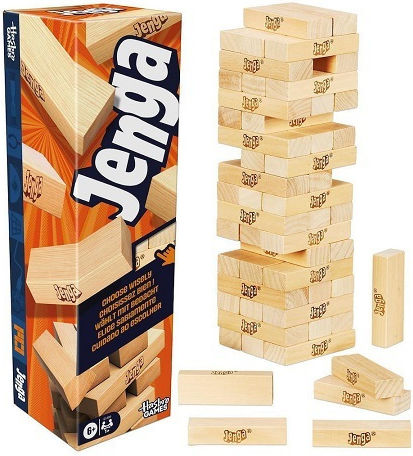 Board Game Jenga for 1+ Players 6+ Years Old Hasbro
