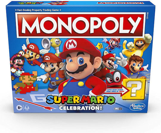 Joc de Societate Monopoly Super Mario Celebration pentru 2-6 Jucători 8+ Ani Hasbro