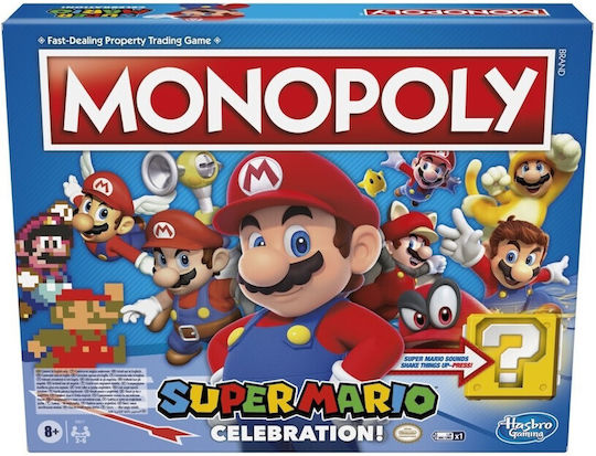 Joc de Societate Monopoly Super Mario Celebration pentru 2-6 Jucători 8+ Ani Hasbro