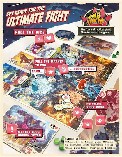 Board Game King of Tokyo: Duel for 2 Players 8+ Years Old (EN) Iello