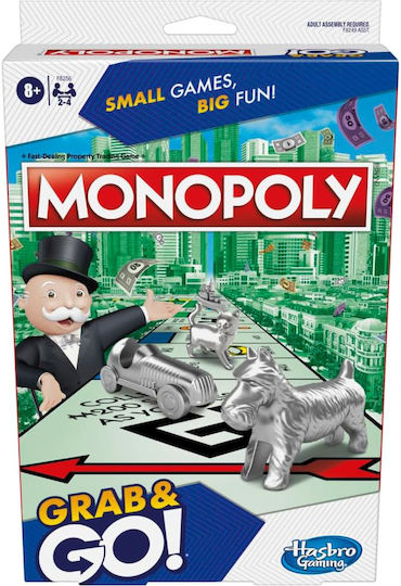 Brettspiel Monopoly Grab & Go für 2-4 Spieler 8+ Jahre (EN) Hasbro