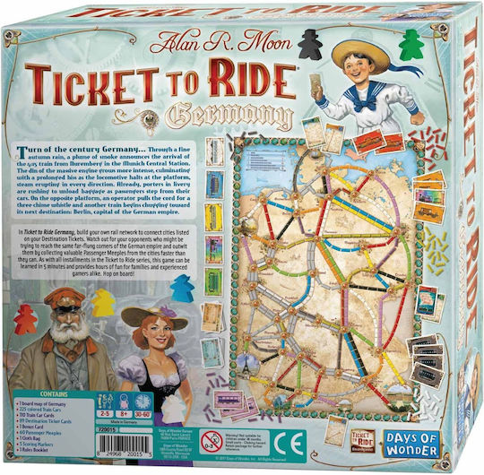 Joc de Societate Days Wonder Ticket To Ride Germany pentru 2-5 Jucători 8+ Ani DOW720115 (EN) Days of Wonder