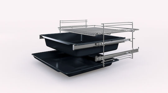 Pitsos Herd 66Es mit Keramikkochfeldern B60cm. Inox