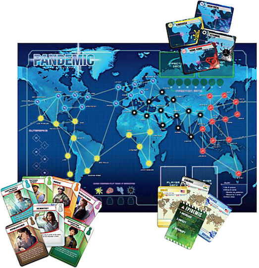 Επιτραπέζιο Παιχνίδι Pandemic για 2-4 Παίκτες 8+ Ετών (EN) Z-Man Games