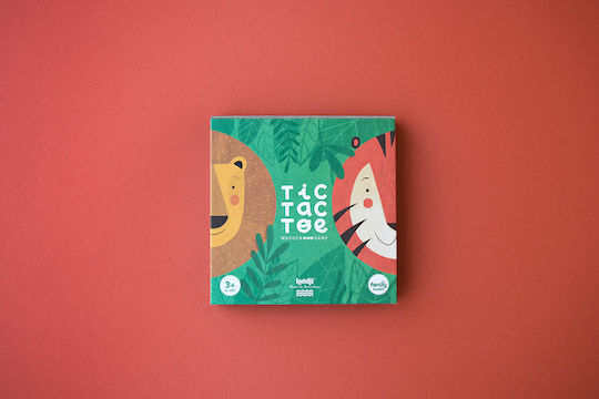 Επιτραπέζιο Παιχνίδι Tic Tac Toe Lion & Tiger για 2 Παίκτες 3+ Ετών (EN) Londji