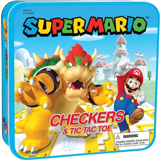Board Game Super Mario vs Bowser : Checkers for 2 Players 6+ Years Old (EN) USAopoly