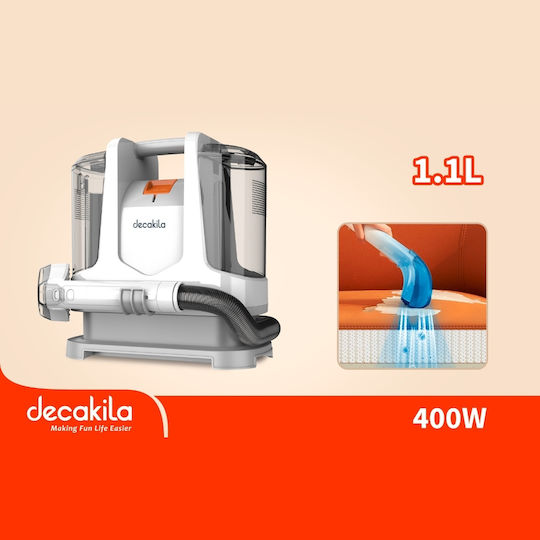 Decakila Прахосмукачка За Течности / Твърди 400W с Пластмаса Контейнер 1.1лт