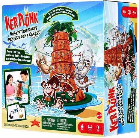 Настолна игра Monkeys Rockin' Tree Party за 2-4 играчи 5+ години (GER) Mattel