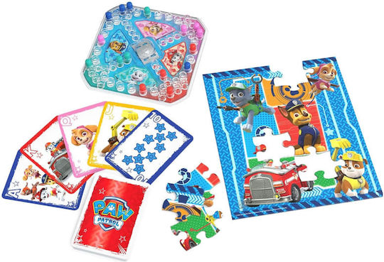 Επιτραπέζιο Παιχνίδι Paw Patrol 3-game Bundle για 4-6 Παίκτες 4+ Ετών (EN) Spin Master