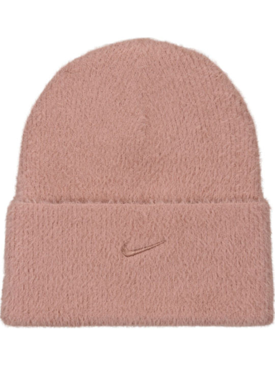 Peak Beanie Unisex Beanie Knitted in Pink color