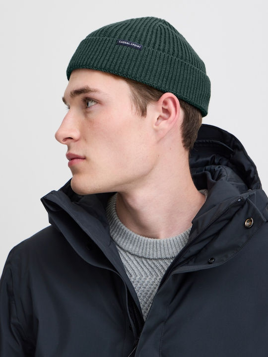 Beanie Unisex Σκούφος Πλεκτός σε Πράσινο χρώμα