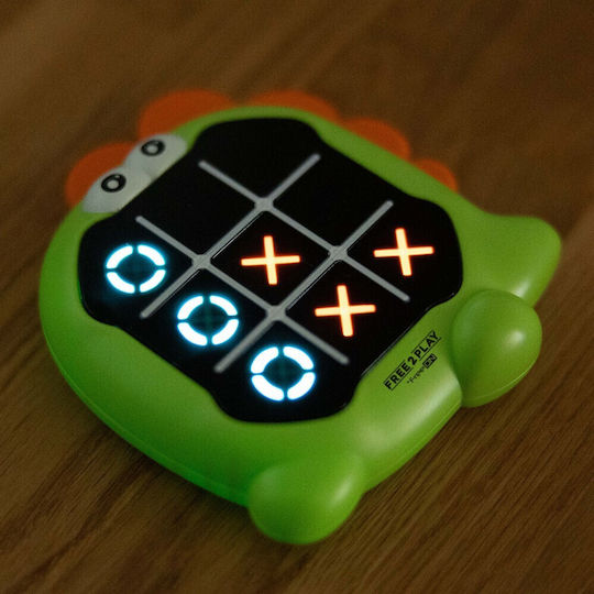 Board Game Tic-Tac-Toe 2 σε 1 Dinosaur for 2 Players 3+ Years Old FreeOn