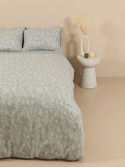 Sunshine Sheet Set Single Cotton Feelings 44 Light Blue 165x270cm 3pcs