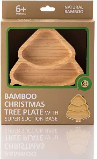 Eco Rascals Παιδικό Πιάτο Φαγητού από Bamboo Πράσινο