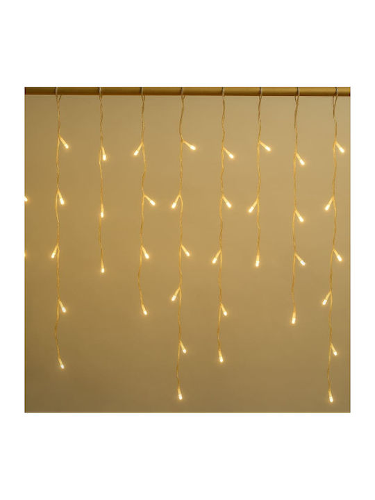 100 Lichterketten LED 2m. x 60cm Warmes Weiß Typ Regen 1Stück