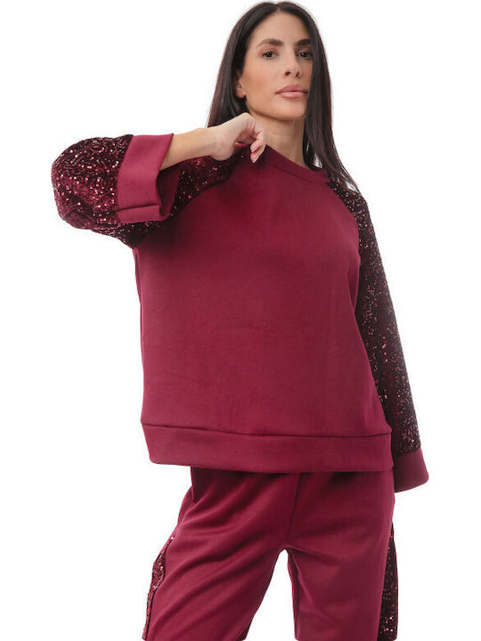 Sweatpants Set Burgundy