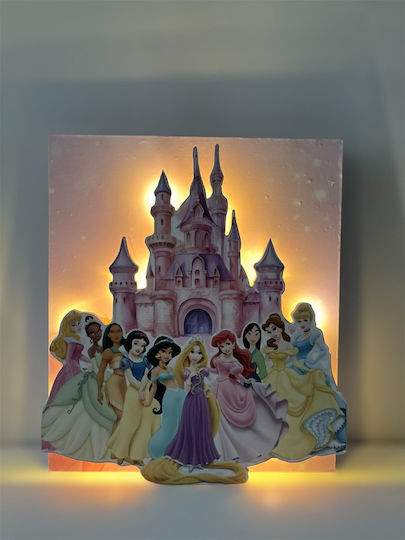 Κάδρο Φωτιστικό 3d Πριγκίπισσες Disney