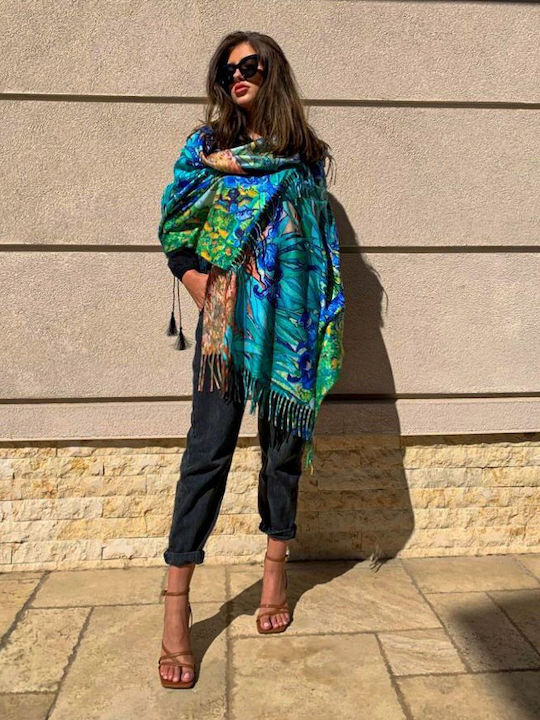 Damen Schal Blau