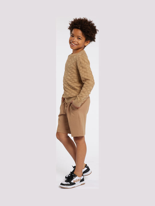 Pantaloni scurți Chino Boss Bermuda pentru copii Bej