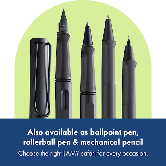 Lamy Safari 017 Πένα Γραφής Extra Fine Μαύρη από Πλαστικό με Μπλε Μελάνι