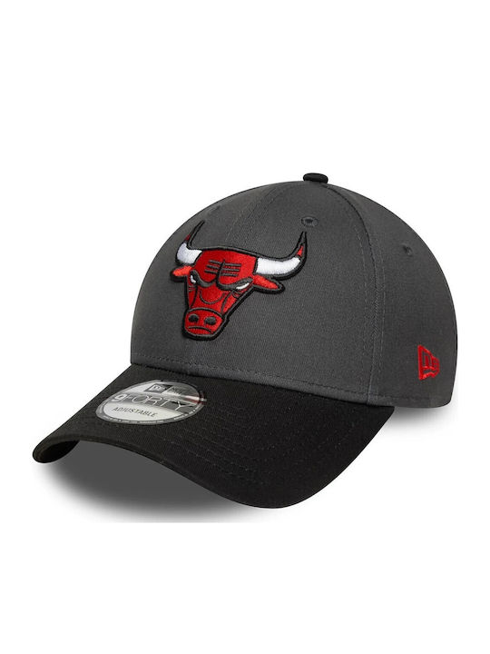 Chicago Bulls Nba Sidepatch Dunkelgraue 9forty Verstellbare Kappen