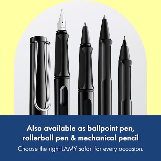 Lamy Safari 019 Writing Pen Broad Black made of Plastic with Black Ink