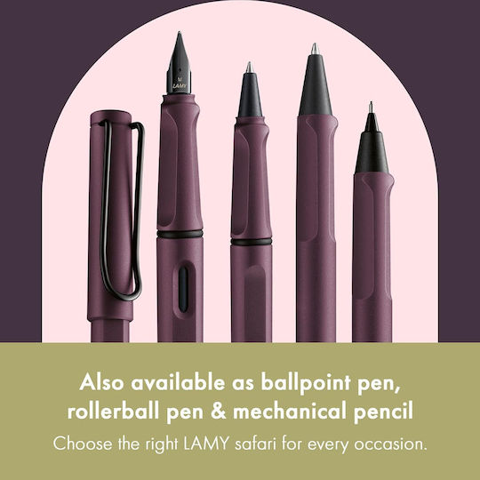 Lamy Safari Writing Pen Fine Black made of Plastic with Blue Ink