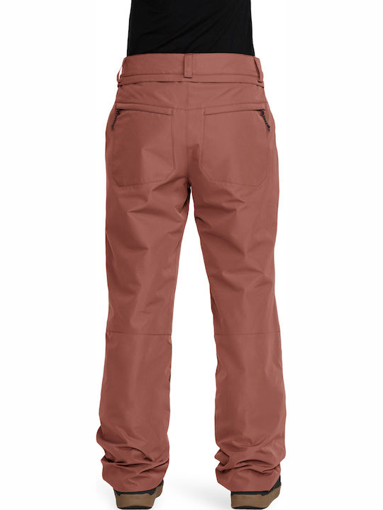Volcom H1252602-HEN Γυναικείο Παντελόνι Σκι & Snowboard Καφέ