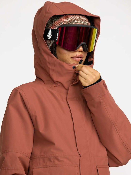 Volcom Women's Ski & Snowboard Jacket Brown H0452604-HEN