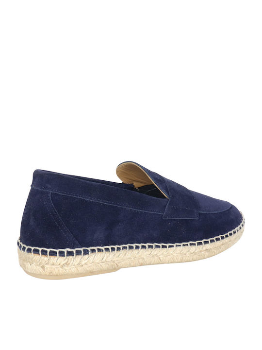 Δερμάτινα Ανδρικά Loafers σε Μπλε Χρώμα