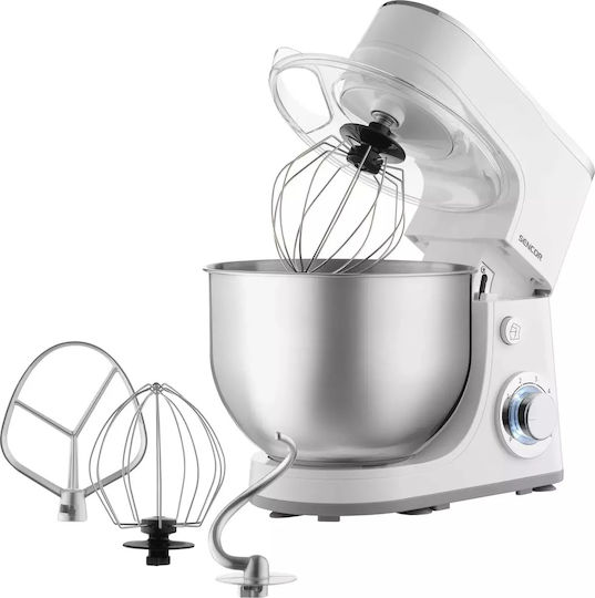 Sencor Stand Mixer 1300W with Stainless Mixing Bowl 5.2lt