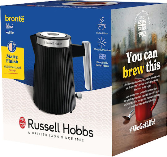 Russell Hobbs Brontë Βραστήρας Ταξιδίου 1.7lt 2400W Μαύρος