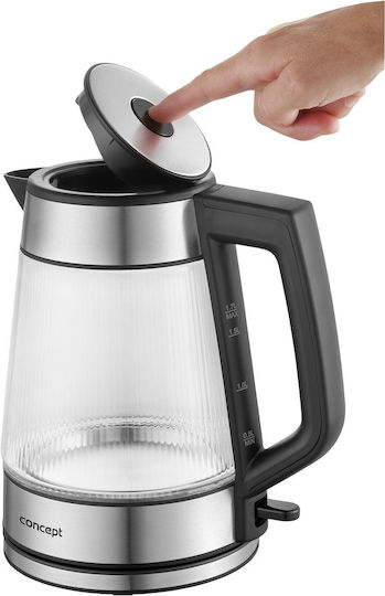 Concept Βραστήρας Ταξιδίου 1.7lt 2200W Γκρι